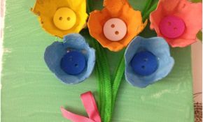 Activités Manuelles Maternelle Frais Tableau Bouquet De Fleurs Réalisé Avec Une Boîte D Oeufs