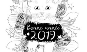 Bonne Année 2019 Coloriage Unique Cartes Postales En Ligne Coloriage Animaux