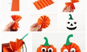 Bricolage Halloween Facile Luxe Petites Citrouilles En Papier Activités Enfantines