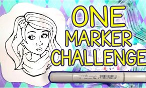 Coloriage 3 Marker Challenge Unique One Marker Challenge