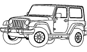 Coloriage 4×4 Frais Une Jeep 4×4 à Colorier Coloriages De Véhicules à Imprimer