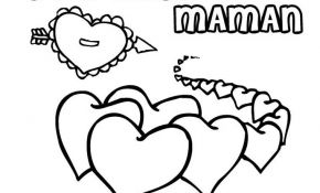 Coloriage À Imprimer Coeur Génial Coloriage Coeur Maman Dessin