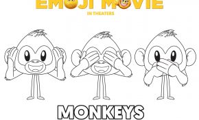 Coloriage À Imprimer Emoji Élégant Coloriage Monkeys Emoji Monde Secret Des Emojis