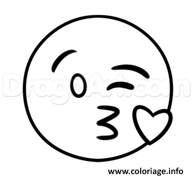 Coloriage A Imprimer Emoji Nouveau Coloriage Smiley Amoureux Coeur à Imprimer Emoji