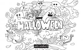 Coloriage À Imprimer Gratuit Nice Coloriage Halloween Doodle Dessin