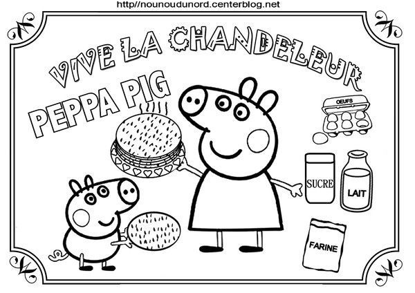 Coloriage À Imprimer Peppa Pig Élégant Coloriages Crepes Chandeleur
