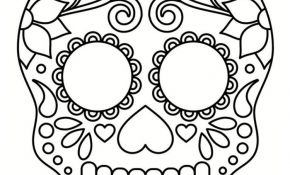 Coloriage À Imprimer Tete De Mort Frais Coloriage Tête De Mort Mexicaine 20 Dessins à Imprimer