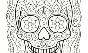 Coloriage À Imprimer Tete De Mort Génial Coloriage Tête De Mort Mexicaine 20 Dessins à Imprimer