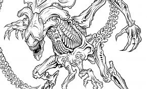 Coloriage Alien Nice How To Draw A Queen Alien Queen Xenomorph Step By Step