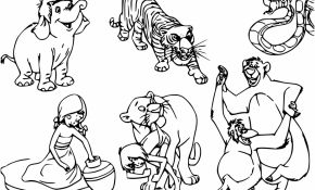 Coloriage Animaux De La Jungle Génial Coloriage Personnages Livre De La Jungle à Imprimer Sur