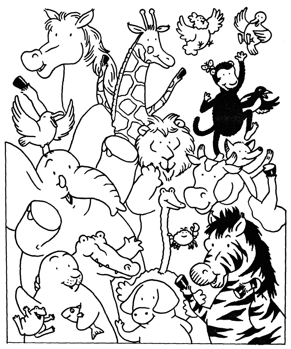 Coloriage Animaux Inspiration Dessin A Colorier Animaux Sauvage