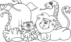 Coloriage Animaux Sauvage Inspiration Animaux Sauvages De La Jungle 4 Animaux – Coloriages
