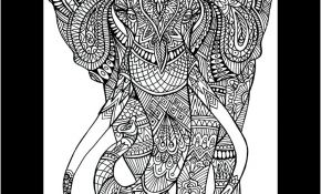 Coloriage Anti Stress Animaux Tigre Luxe Coloriage Anti Stress à Imprimer Elephant