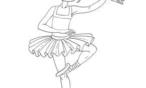 Coloriage Ballerina Élégant Cette Petite Fille Est La Plus Belle Des Danseuses étoiles