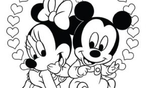 Coloriage Bébé Disney Inspiration Coloriage Bébé Minnie Et Bébé Mickey