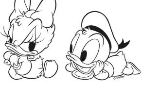 Coloriage Bébé Disney Meilleur De Coloriage Bébé Daisy Et Donald