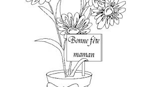 Coloriage Bonne Fete Maman A Imprimer Nice Dessin Pot De Fleur