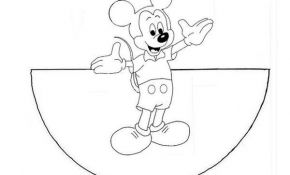 Coloriage Bricolage Luxe Coloriage Cône De Mickey Et Minnie
