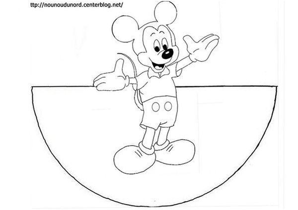 Coloriage Bricolage Luxe Coloriage Cône De Mickey Et Minnie
