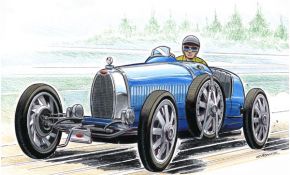 Coloriage Bugatti Nice Clovis Car Toon