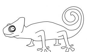 Coloriage Cameleon Inspiration Chameleon 8 Animals – Printable Coloring Pages