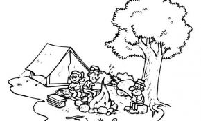 Coloriage Camping Nice Coloriage Camping à Imprimer