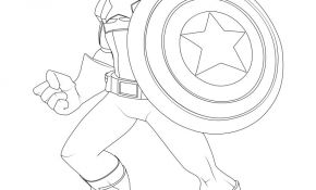 Coloriage Capitaine America Génial Coloriages Avengers Captain America Fr Hellokids