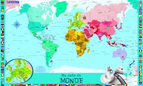 Coloriage Carte Du Monde Luxe Coloriage Carte Monde Enfants