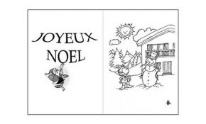 Coloriage Carte Joyeux Noel Meilleur De Coloriage Cartes De Voeux De Noel A Colorier Le Bonhomme