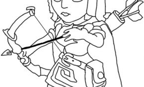 Coloriage Clash Of Clan Nice Archer Clash Clans Coloring Pages Printable