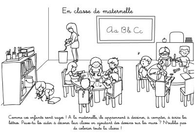 Coloriage Classe D&amp;#039;École Frais Coloriage à Imprimer En Classe De Maternelle