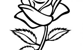 Coloriage Coeur Fleur Élégant Coloriage Rose Fleur Dessin Gratuit à Imprimer