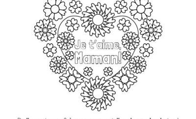 14 Simple Coloriage Coeur Fleur Stock - Coloriage