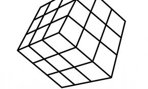 Coloriage Cube Frais Cube De Rubik Clip Art – École Image à Colorier L école
