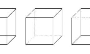Coloriage Cube Luxe Vision Dans L Espace