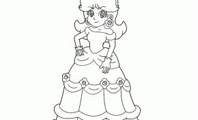 Coloriage Daisy Mario Nouveau Rosalina Peach And Daisy Coloring Pages Coloring Home