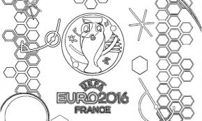 Coloriage De Foot Nice Coloriage Euro 2016 France Logo Championnat De Football Dessin
