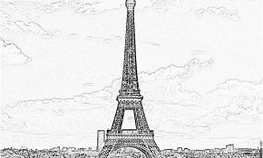 Coloriage De La Tour Eiffel Élégant Coloriage La Tour Eiffel 2 à Imprimer Pour Les Enfants
