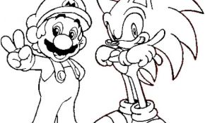 Coloriage De Mario Frais Mario Et Sonic Coloriage Mario Et Sonic En Ligne Gratuit