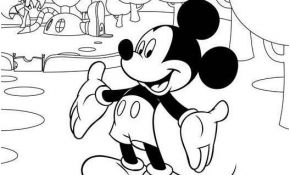 Coloriage De Mickey Génial Coloriage Mickey à Imprimer Mickey Noël Mickey Bébé