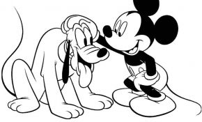 Coloriage De Mickey Nice Coloriage Mickey Et Pluto