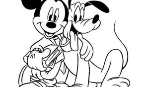 Coloriage De Mickey Nouveau Coloriage Mickey à Imprimer Mickey Noël Mickey Bébé