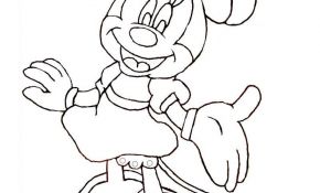 Coloriage De Minnie Nouveau Coloriage Mickey Disney A Imprimer