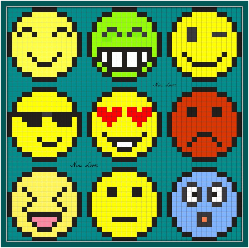 Coloriage De Pixel Art Meilleur De Coloriage Pixel Art A Imprimer Gratuit Emoticon Perler