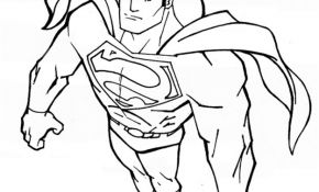 Coloriage De Superman Génial Coloriage Superman Facile Dessin Gratuit à Imprimer