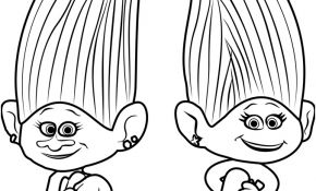 Coloriage De Trolls Nice Coloriage Satin And Chenille From Trolls Dessin