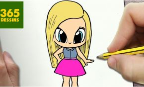 Coloriage Dessin Kawaii Élégant Ment Dessiner Barbie Kawaii Étape Par Étape – Dessins