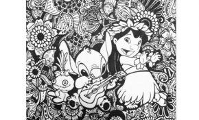 Coloriage Disney Mandala Meilleur De Lilo Et Stitch Design Floral Par Byjamierose Sur Etsy