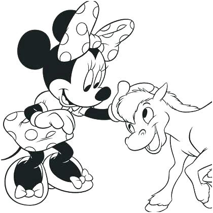 Coloriage Disney Mickey Et Minnie Élégant Coloriage Minnie Loup