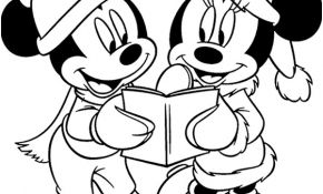 Coloriage Disney Noel Nouveau Coloriage Mickey Minnie Noel à Imprimer Sur Coloriages Fo